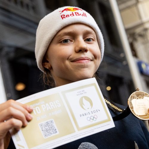Pasaulio breiko čempione tapusios Bgirl Nicka sutikimas  © P. Peleckio / BNS nuotr.