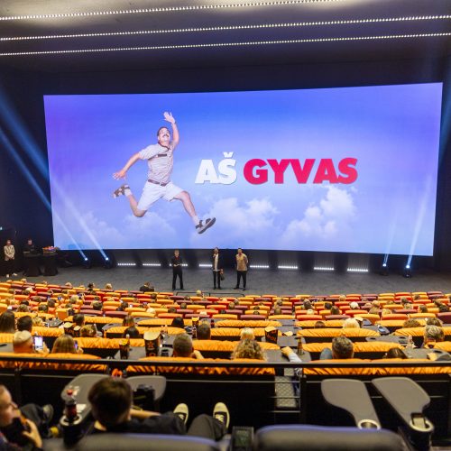Komedijos „Aš gyvas“ premjera  © I. Gelūno / BNS nuotr.