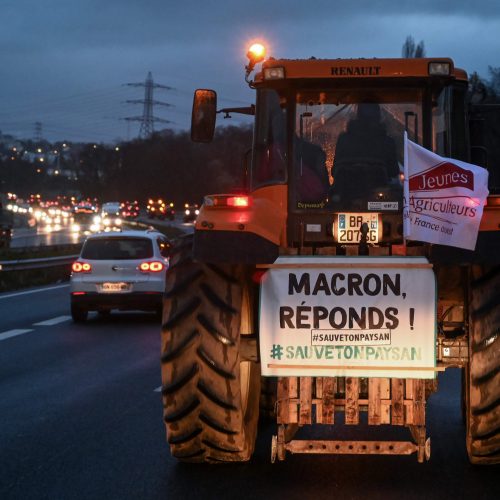 Ūkininkų protestas Prancūzijoje  © Scanpix nuotr.