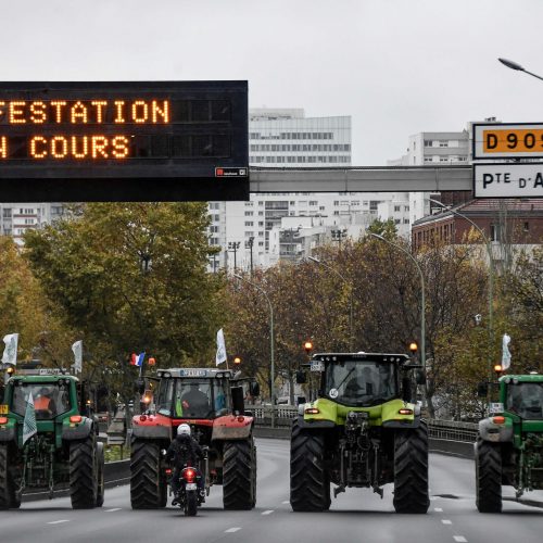 Ūkininkų protestas Prancūzijoje  © Scanpix nuotr.