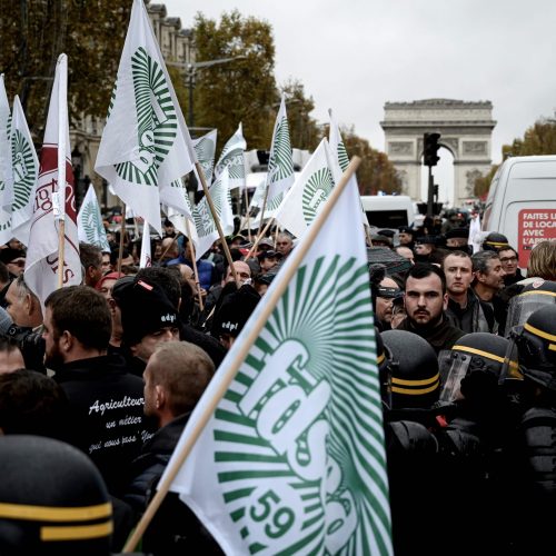 Ūkininkų protestas Prancūzijoje  © Scanpix nuotr.