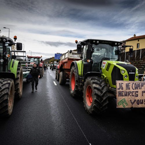 Ūkininkų protestas Prancūzijoje  © Scanpix nuotr.