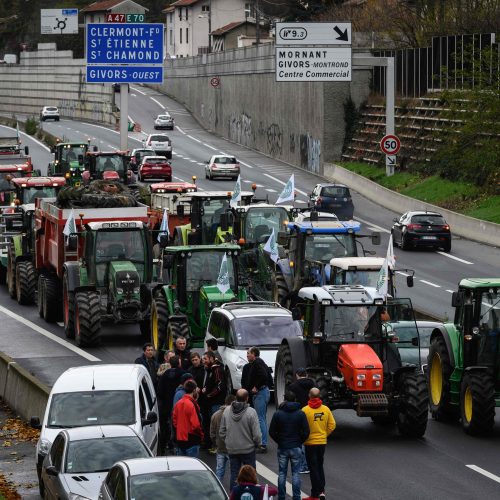 Ūkininkų protestas Prancūzijoje  © Scanpix nuotr.