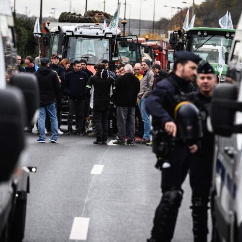 Ūkininkų protestas Prancūzijoje  © Scanpix nuotr.