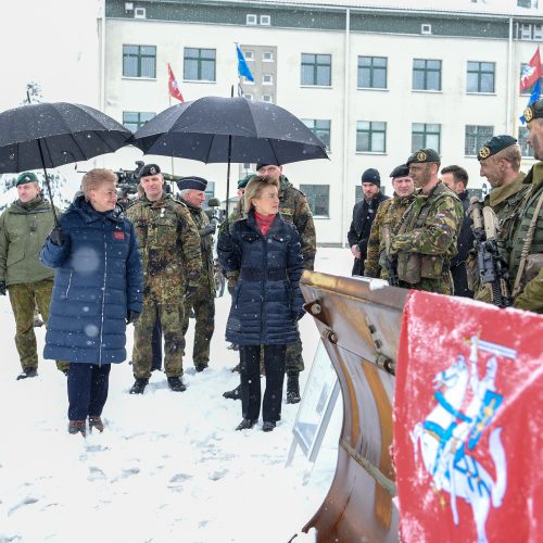 D. Grybauskaitės susitikimas su Vokietijos gynybos ministre  © R. Dačkaus / Prezidentūros nuotr.