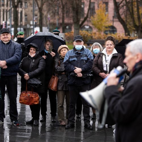 Mitingas už šnipinėjimą nuteistam A. Paleckui palaikyti  © Ž. Gedvilos  / Fotobanko nuotr.