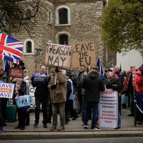 Britų parlamentas atmetė „Brexit“ sutartį  © Scanpix nuotr.