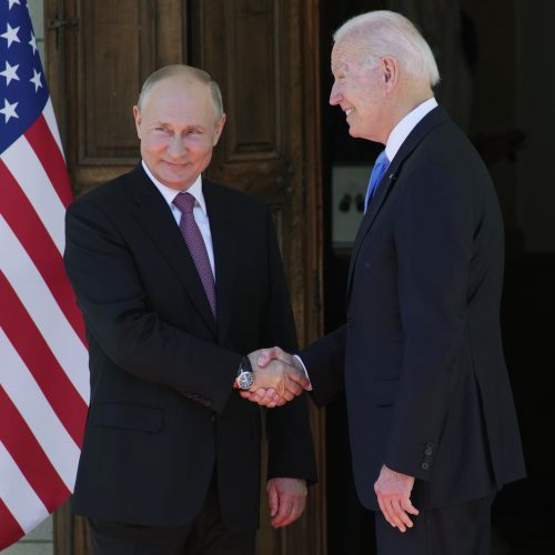 J. Bideno ir V. Putino susitikimas Ženevoje  © Scanpix nuotr.