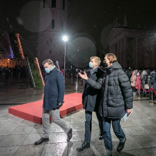 2020 m. Vilniaus Kalėdų eglės įžiebimas  © P. Peleckio / Fotobanko, S. Žiūros nuotr.