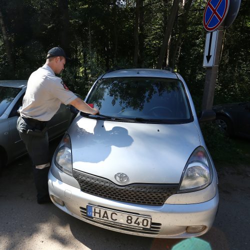 Policijos reidas prie Lampėdžio ežero  © Aliaus Koroliovo nuotr.