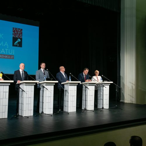 Kandidatų į Kauno merus debatai  © Teodoro Biliūno/Fotobanko nuotr.