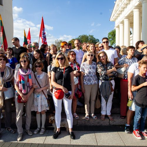 Baltijos kelio 30-čio minėjimas sostinės Katedros aikštėje  © P.Peleckio/Fotobanko nuotr.