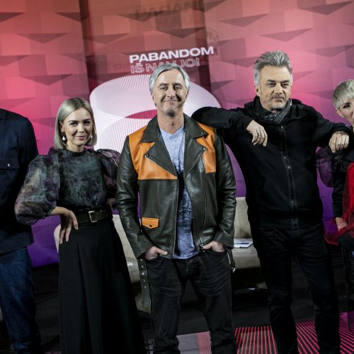 Pirmojo nacionalinės „Eurovizijos “ atrankos pusfinalio filmavimas  © P.Peleckio/Fotobanko nuotr.