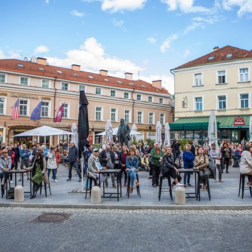 Smuikininko S. Krylovo muzikinė akcija  © I. Gelūno/Fotobanko nuotr.