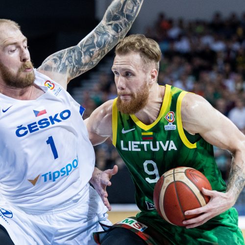 Pasaulio krepšinio čempionato atranka: Lietuva – Čekija 72:83  © P. Peleckio/BNS nuotr.