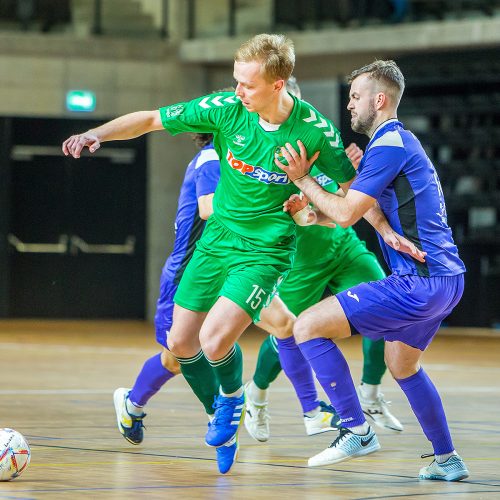 Futsalo taurė. 1/4 f. „K. Žalgiris“ – „Vikingai“ 5:2  © Evaldo Šemioto nuotr.