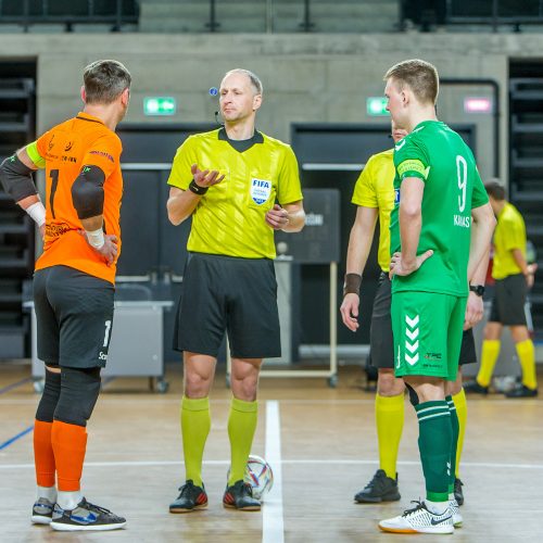 Futsalo A lyga: „K. Žalgiris“ – „Gargždų pramogos“ 6:2  © Evaldo Šemioto nuotr.