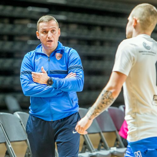 Futsalo A lyga: „K. Žalgiris“ – „Gargždų pramogos“ 6:2  © Evaldo Šemioto nuotr.