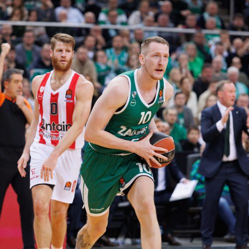 Eurolyga: Kauno „Žalgiris“ – Pirėjo „Olympiacos“ 72:74  © E. Ovčarenko / BNS nuotr.