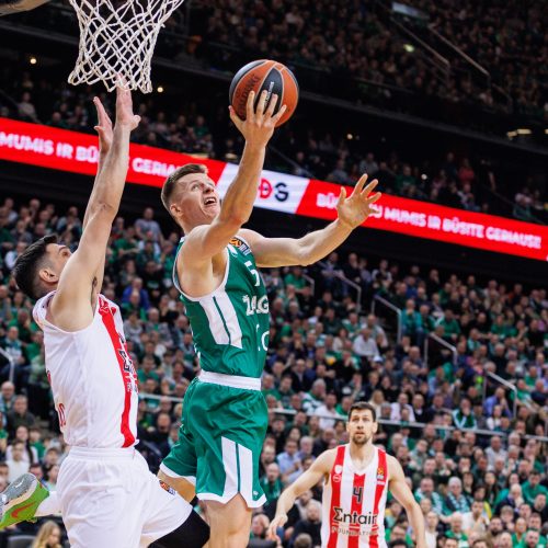 Eurolyga: Kauno „Žalgiris“ – Pirėjo „Olympiacos“ 72:74  © E. Ovčarenko / BNS nuotr.