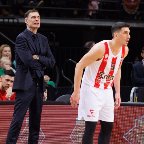 Eurolyga: Kauno „Žalgiris“ – Pirėjo „Olympiacos“ 72:74  © E. Ovčarenko / BNS nuotr.