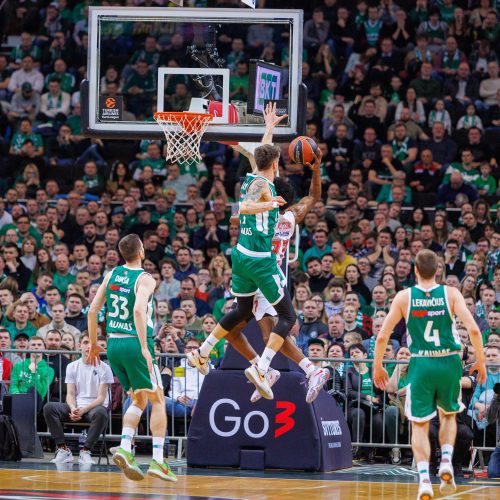 Eurolyga: Kauno „Žalgiris“ – Pirėjo „Olympiacos“ 72:74  © E. Ovčarenko / BNS nuotr.