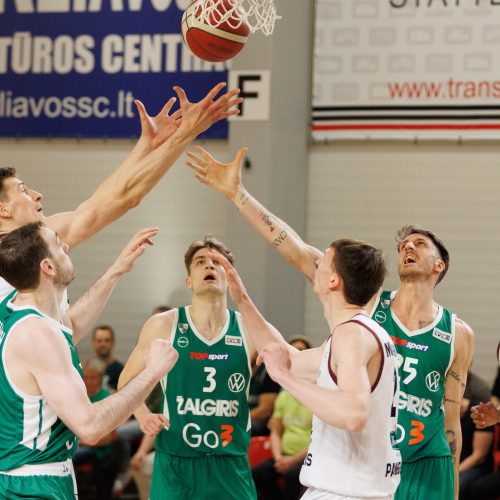 LKL pusfinalis: Kauno „Žalgiris“ – Panevėžio „Lietkabelis“ 69:58  © E. Ovčarenko / BNS nuotr.