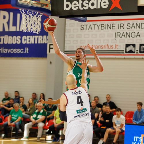 LKL pusfinalis: Kauno „Žalgiris“ – Panevėžio „Lietkabelis“ 69:58  © E. Ovčarenko / BNS nuotr.