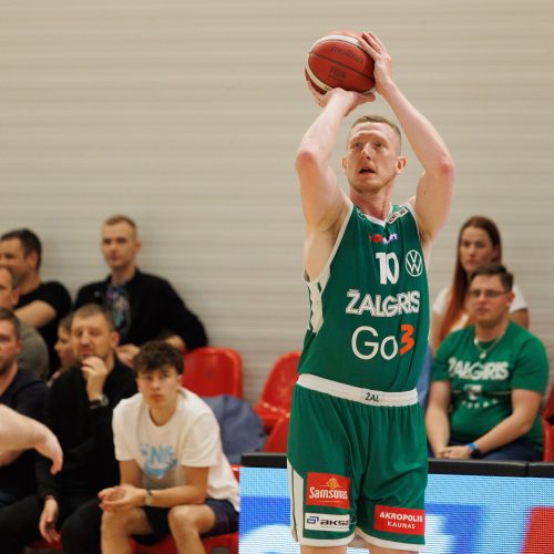 LKL pusfinalis: Kauno „Žalgiris“ – Panevėžio „Lietkabelis“ 69:58  © E. Ovčarenko / BNS nuotr.