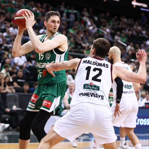 LKL pusfinalis: Kauno „Žalgiris“ – Panevėžio „Lietkabelis“ 66:67  © E. Ovčarenko / BNS nuotr.