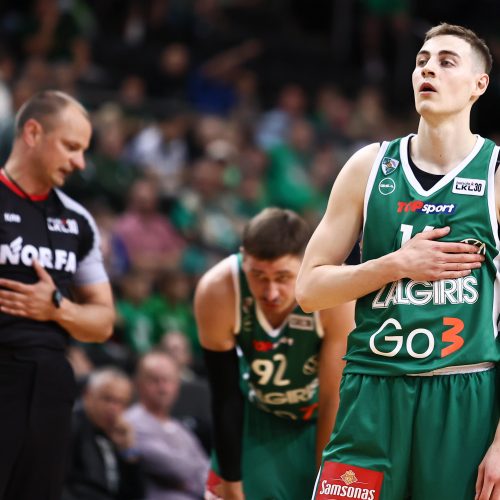 LKL pusfinalis: Kauno „Žalgiris“ – Panevėžio „Lietkabelis“ 66:67  © E. Ovčarenko / BNS nuotr.