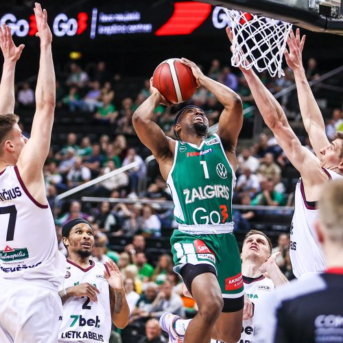 LKL pusfinalis: Kauno „Žalgiris“ – Panevėžio „Lietkabelis“ 66:67  © E. Ovčarenko / BNS nuotr.