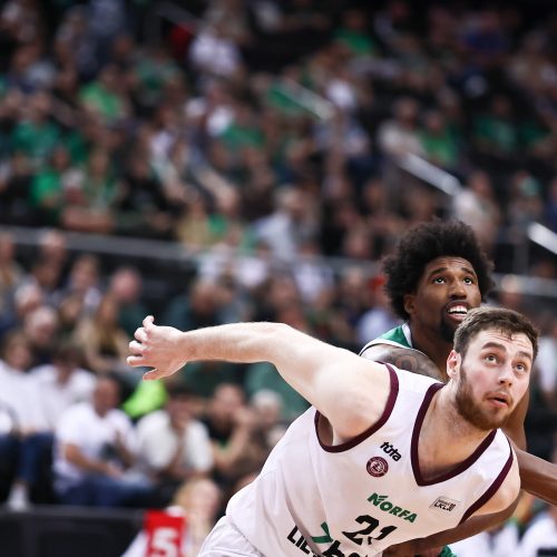 LKL pusfinalis: Kauno „Žalgiris“ – Panevėžio „Lietkabelis“ 66:67  © E. Ovčarenko / BNS nuotr.