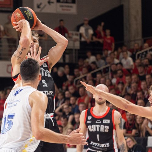 LKL: Vilniaus „Rytas“ – Pasvalio „Pieno žvaigždės“ 106:90  © P. Peleckio/BNS nuotr.