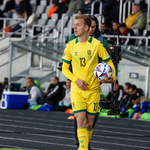 UEFA Tautų lygos rungtynės: Lietuva – Gibraltaras 1:0  © T.Biliūno/BNS nuotr.