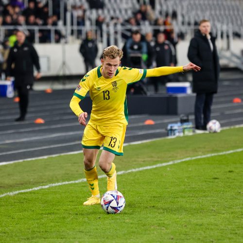 UEFA Tautų lygos rungtynės: Lietuva – Gibraltaras 1:0  © T.Biliūno/BNS nuotr.