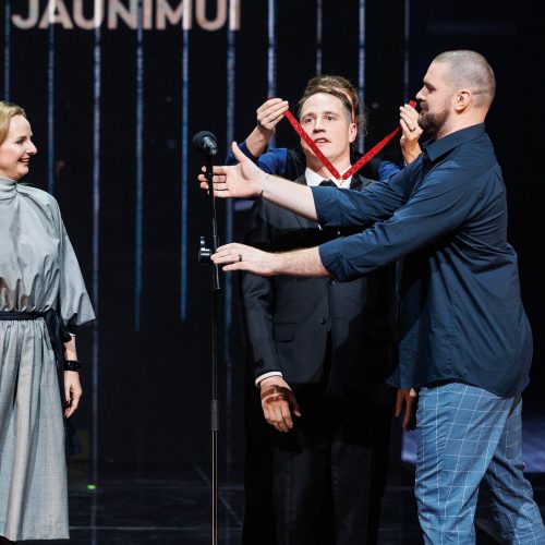 „Auksinių scenos kryžių“ apdovanojimų ceremonija Klaipėdos dramos teatre  © E. Ovčarenko / BNS nuotr.