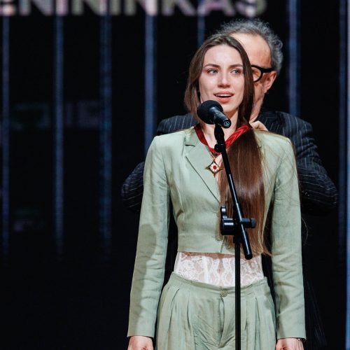 „Auksinių scenos kryžių“ apdovanojimų ceremonija Klaipėdos dramos teatre  © E. Ovčarenko / BNS nuotr.