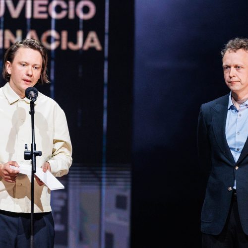 „Auksinių scenos kryžių“ apdovanojimų ceremonija Klaipėdos dramos teatre  © E. Ovčarenko / BNS nuotr.