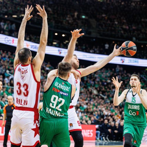 Eurolyga: Kauno „Žalgiris“ – Milano „EA7 Emporio Armani“ 87:73  © E. Ovčarenko / BNS nuotr.