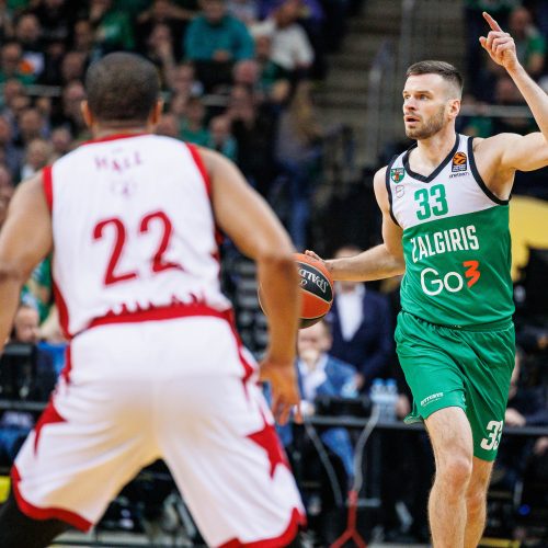 Eurolyga: Kauno „Žalgiris“ – Milano „EA7 Emporio Armani“ 87:73  © E. Ovčarenko / BNS nuotr.