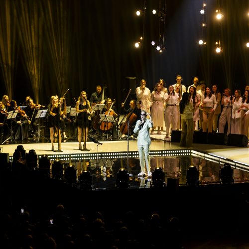 L. Adomaičio ir Šv. Jonų bažnyčios gospelo choro „GospelJonai“ koncertas  © I. Gelūno/BNS nuotr.