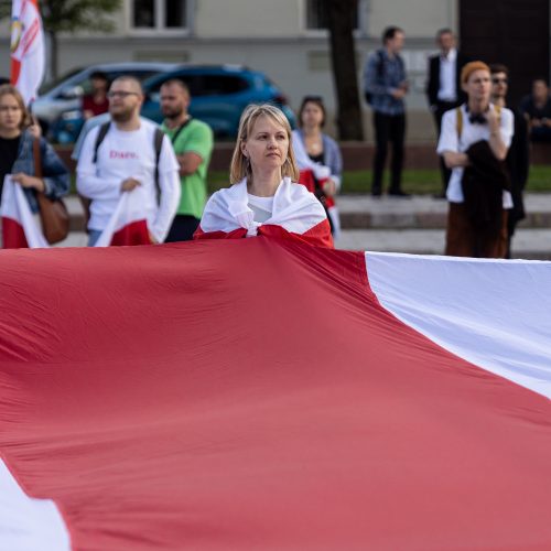 Baltarusijos opozicija Vilniuje mini antrąsias prezidento rinkimų metines  © P. Peleckio/BNS nuotr.