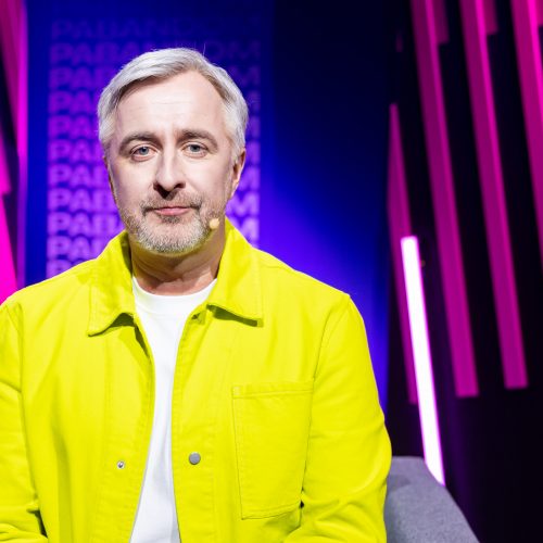 Nacionalinės „Eurovizijos“ atrankos „Pabandom iš naujo“ antrojo pusfinalio filmavimas  © Ž.Gedvilos/BNS nuotr.