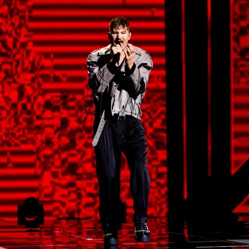 Nacionalinės „Eurovizijos“ atrankos „Pabandom iš naujo“ antrojo pusfinalio filmavimas  © Ž.Gedvilos/BNS nuotr.