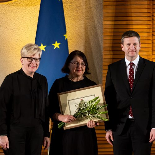 Vyriausybės kultūros ir meno premijų laureatų apdovanojimų ceremonija  © Ž.Gedvilos/BNS nuotr.