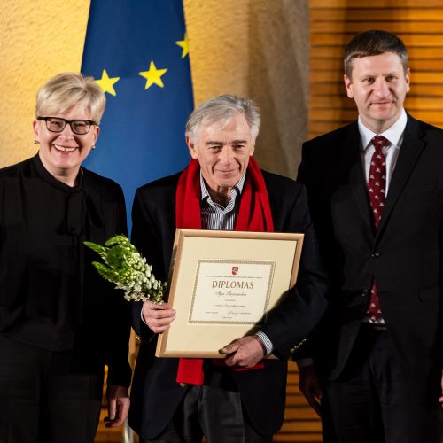 Vyriausybės kultūros ir meno premijų laureatų apdovanojimų ceremonija  © Ž.Gedvilos/BNS nuotr.
