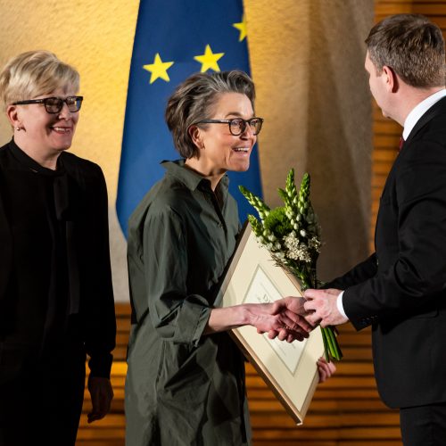 Vyriausybės kultūros ir meno premijų laureatų apdovanojimų ceremonija  © Ž.Gedvilos/BNS nuotr.