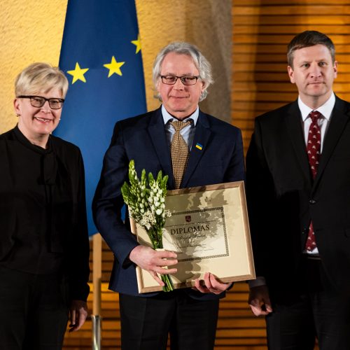 Vyriausybės kultūros ir meno premijų laureatų apdovanojimų ceremonija  © Ž.Gedvilos/BNS nuotr.