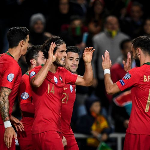 Europos futbolo čempionato atranka: Portugalija – Lietuva 6:0  © Scanpix nuotr.